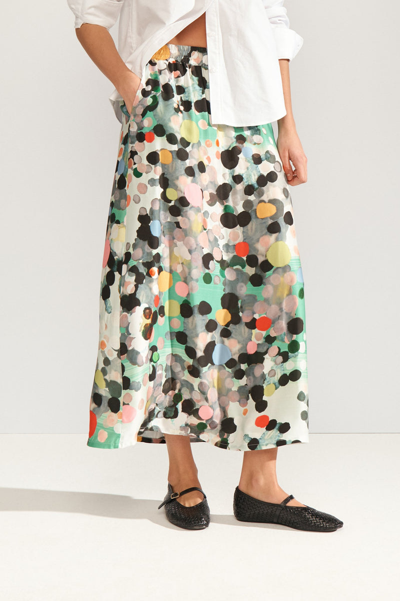 Numph Nori Skirt in Absinthe Green