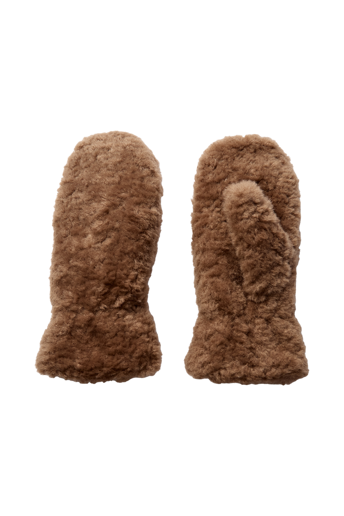 Numph Rixa Mittens in Taupe Gray