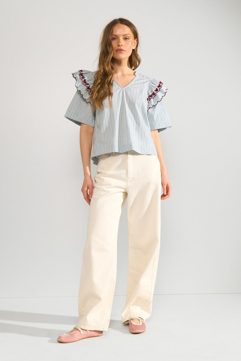 Numph Ditty Blouse in Floaty Blue