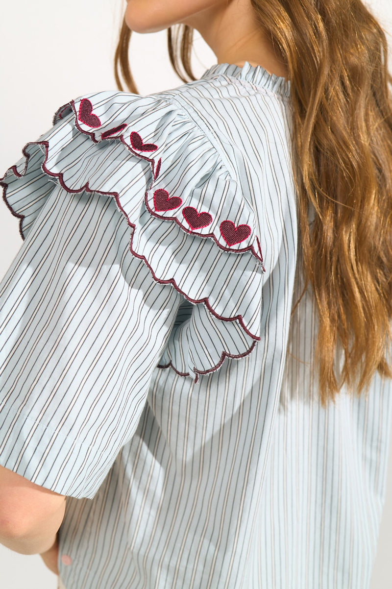 Numph Ditty Blouse in Floaty Blue
