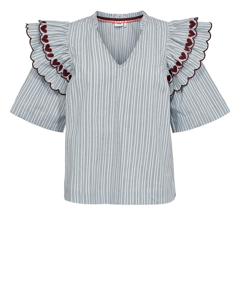 Numph Ditty Blouse in Floaty Blue