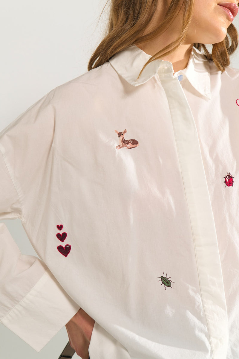 Numph Tenja Shirt in Bright White