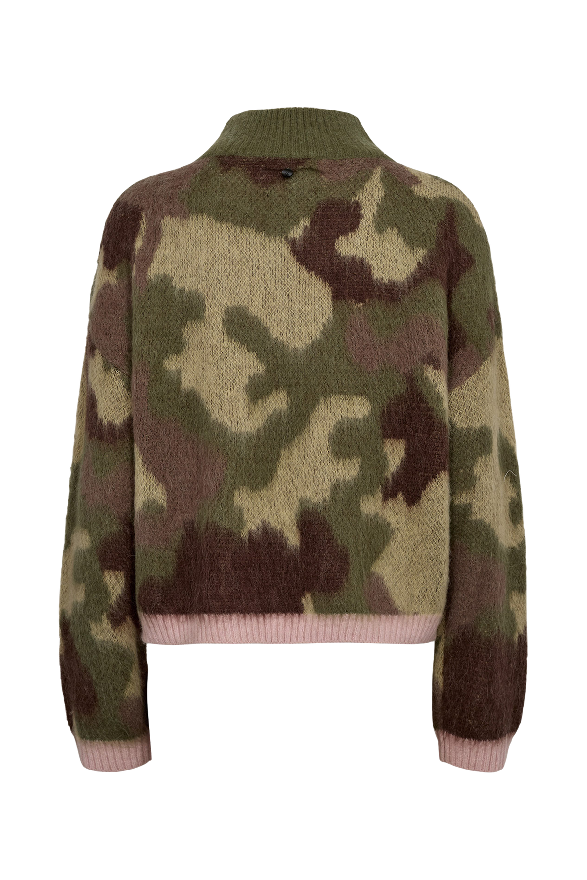 Numph Camu pullover in Calla Green