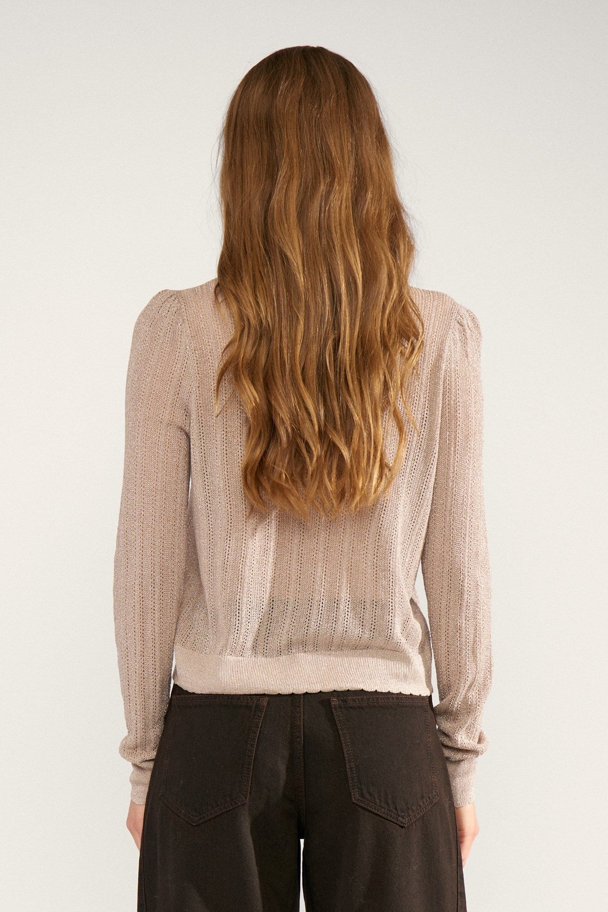 Numph Milsa Cardigan in Gray Morn