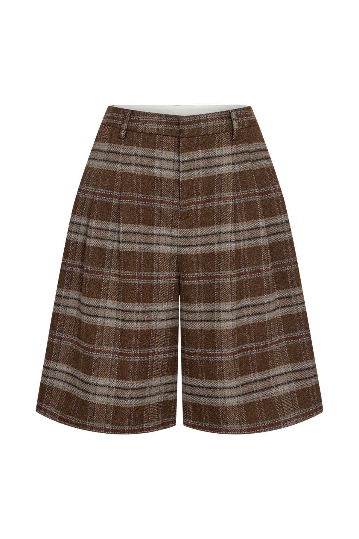 Numph Ezma Shorts in Kelp Check