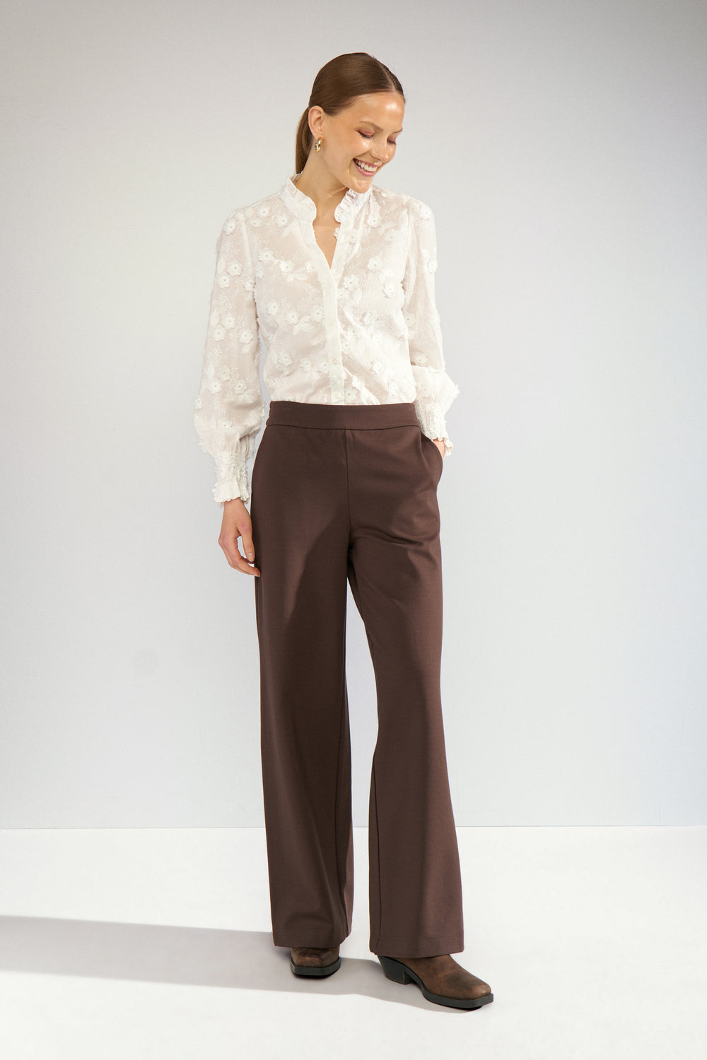Numph Lenea Shirt in Bright White