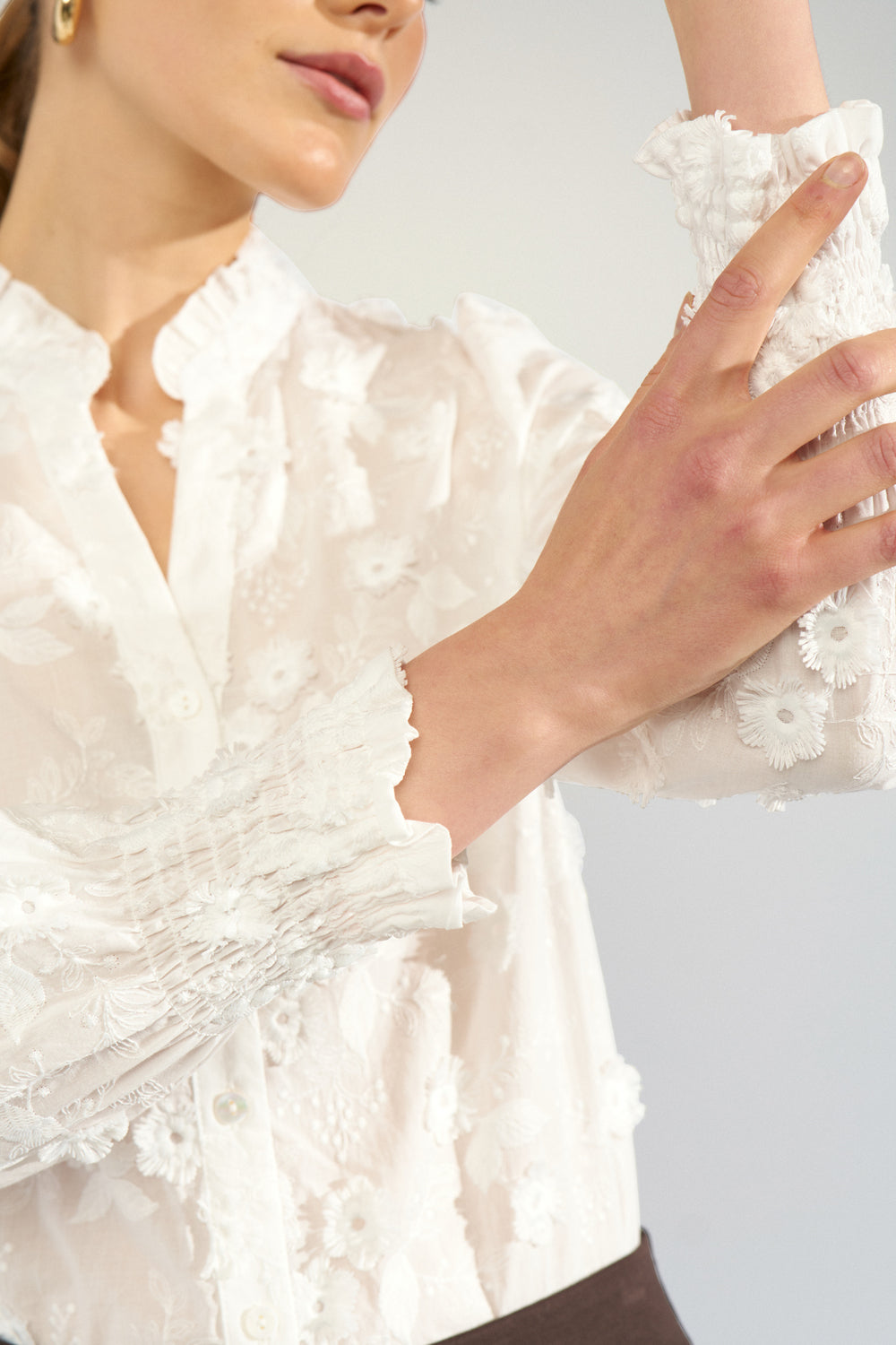 Numph Lenea Shirt in Bright White
