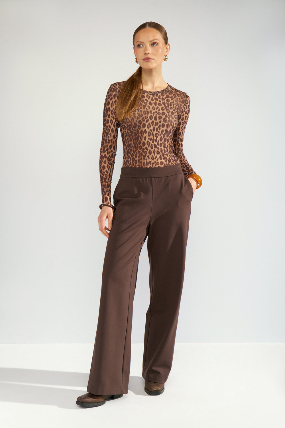 Numph Lionis Blouse in  Tiger's Eye