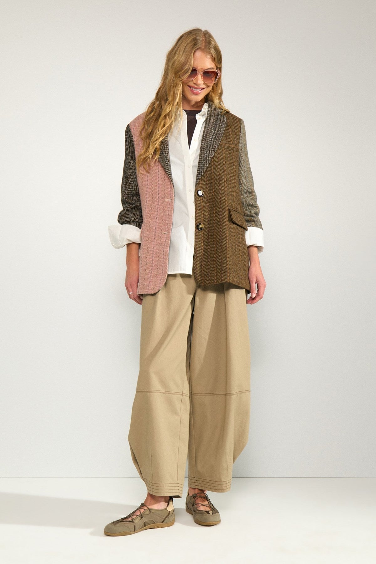 Numph Avey Herringbone Blazer in Polignac