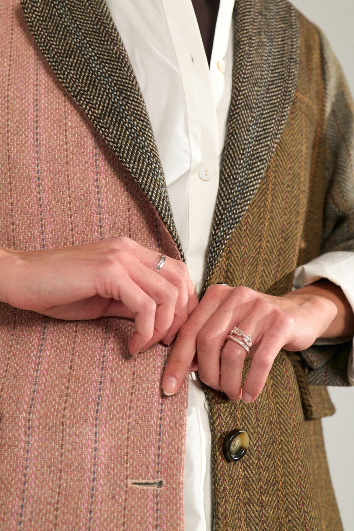 Numph Avey Herringbone Blazer in Polignac
