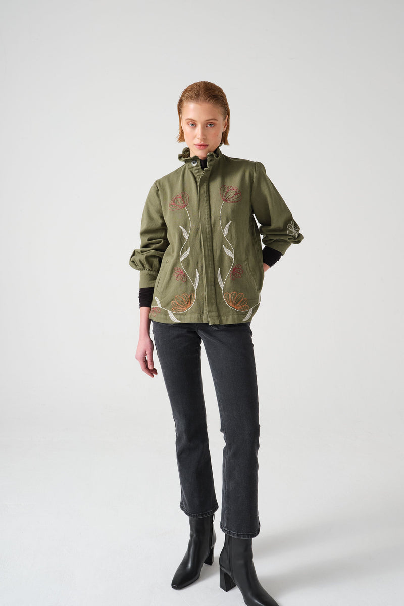 seventy + mochi Flor Pablo Jacket in Khaki