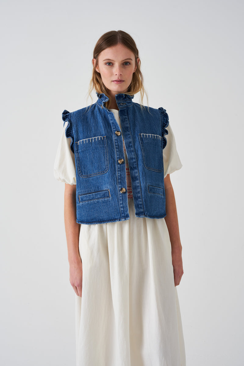 seventy + mochi Pablo Waistcoat in Vintage Americana