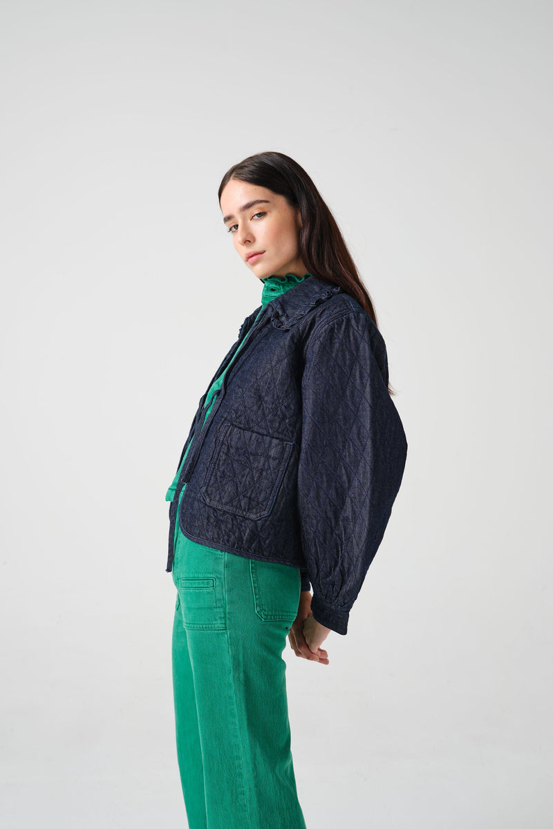 seventy + mochi Heidi Jacket in Indigo Rinse