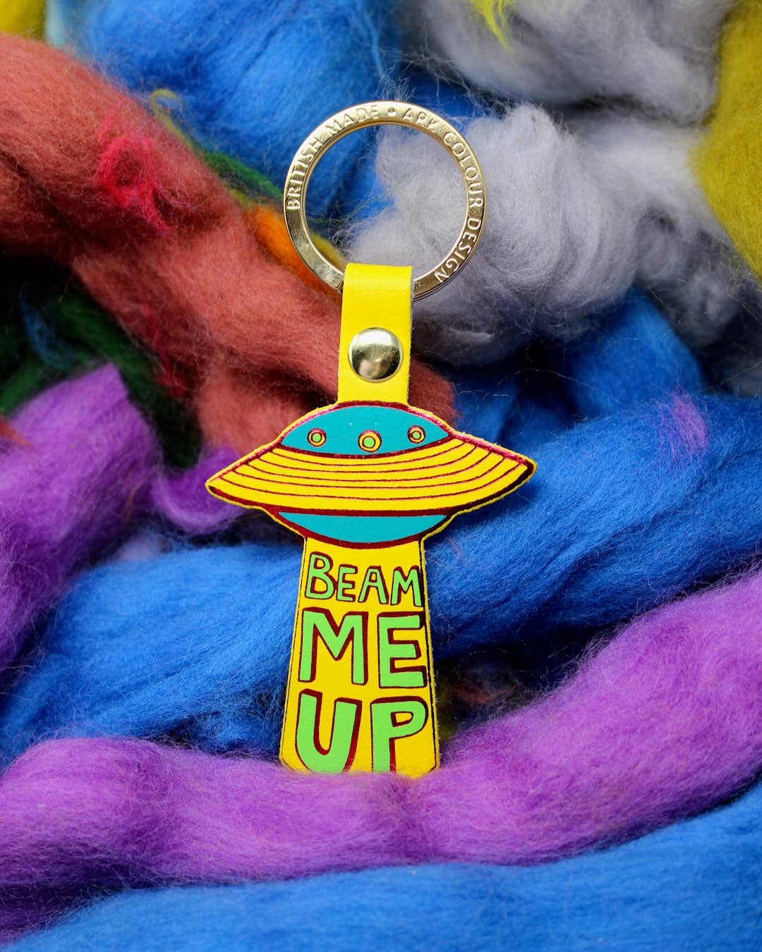 UFO Key Fob: Coral