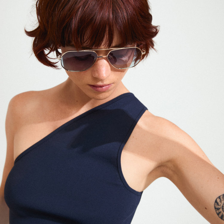Pilgrim ANA sunglasses grey/gold