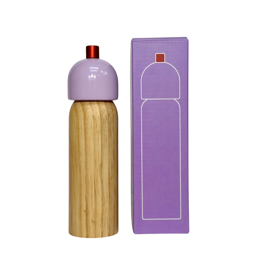 MÆGEN - Salt & Pepper Grinder - Lilac & Red: Medium