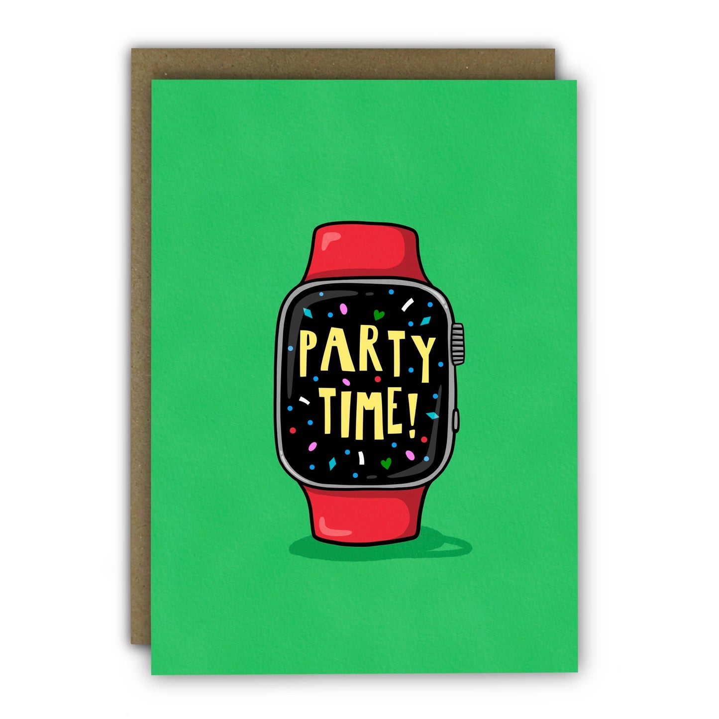 Party Time Apple Watch greetings Card