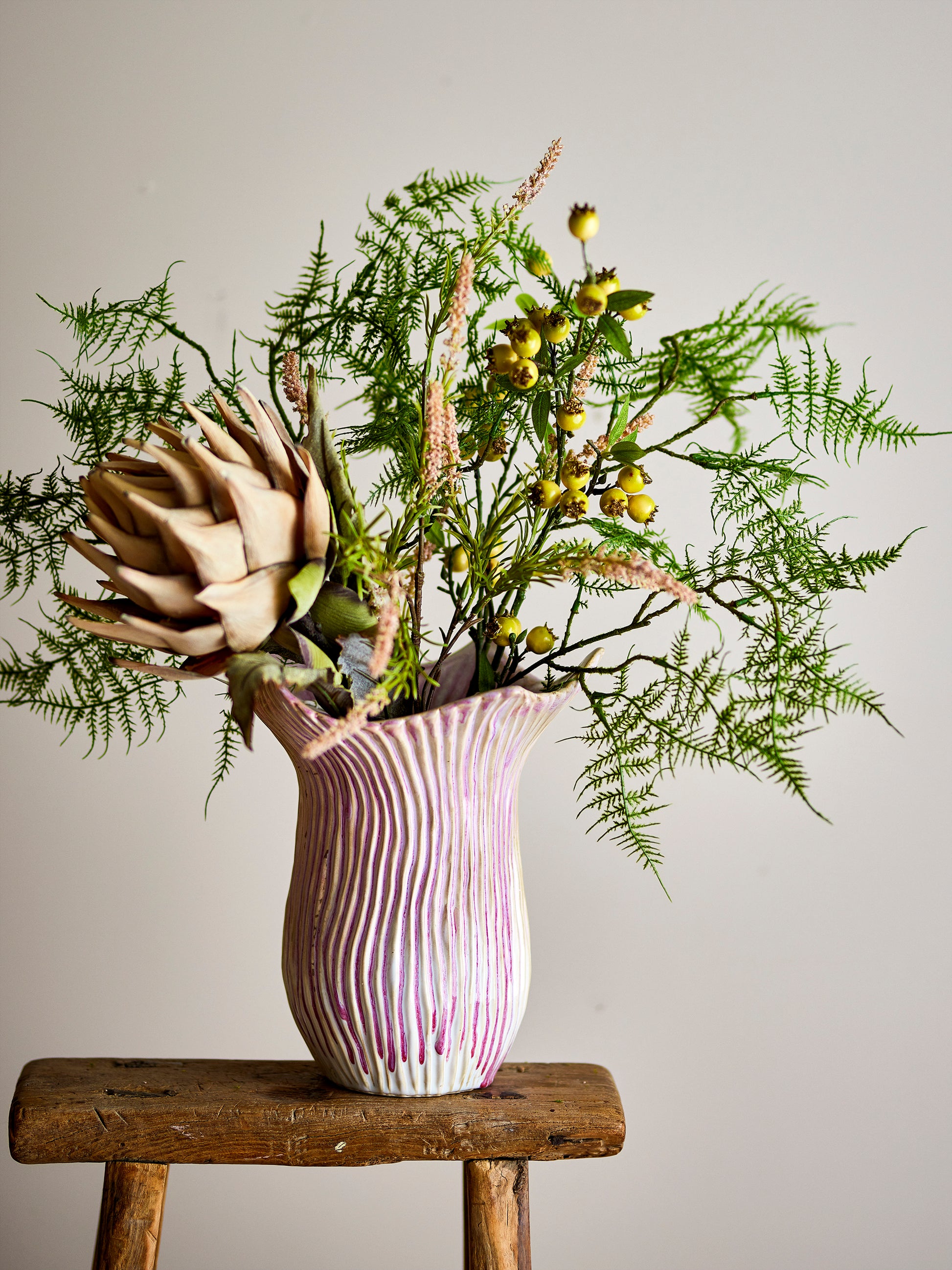 Bloomingville Floral Bowl, Rose
