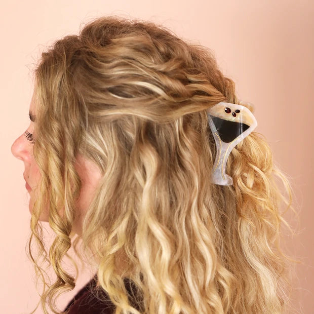 Lisa Angel Large Espresso Martini Hair Clip