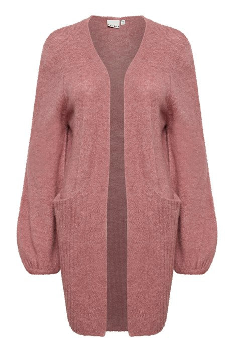 ICHI Kamara Cardigan in Heather Rose