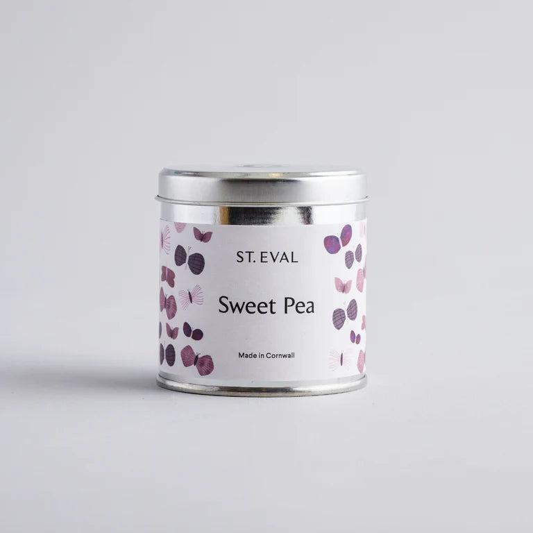 Sweet Pea Tin Candle 