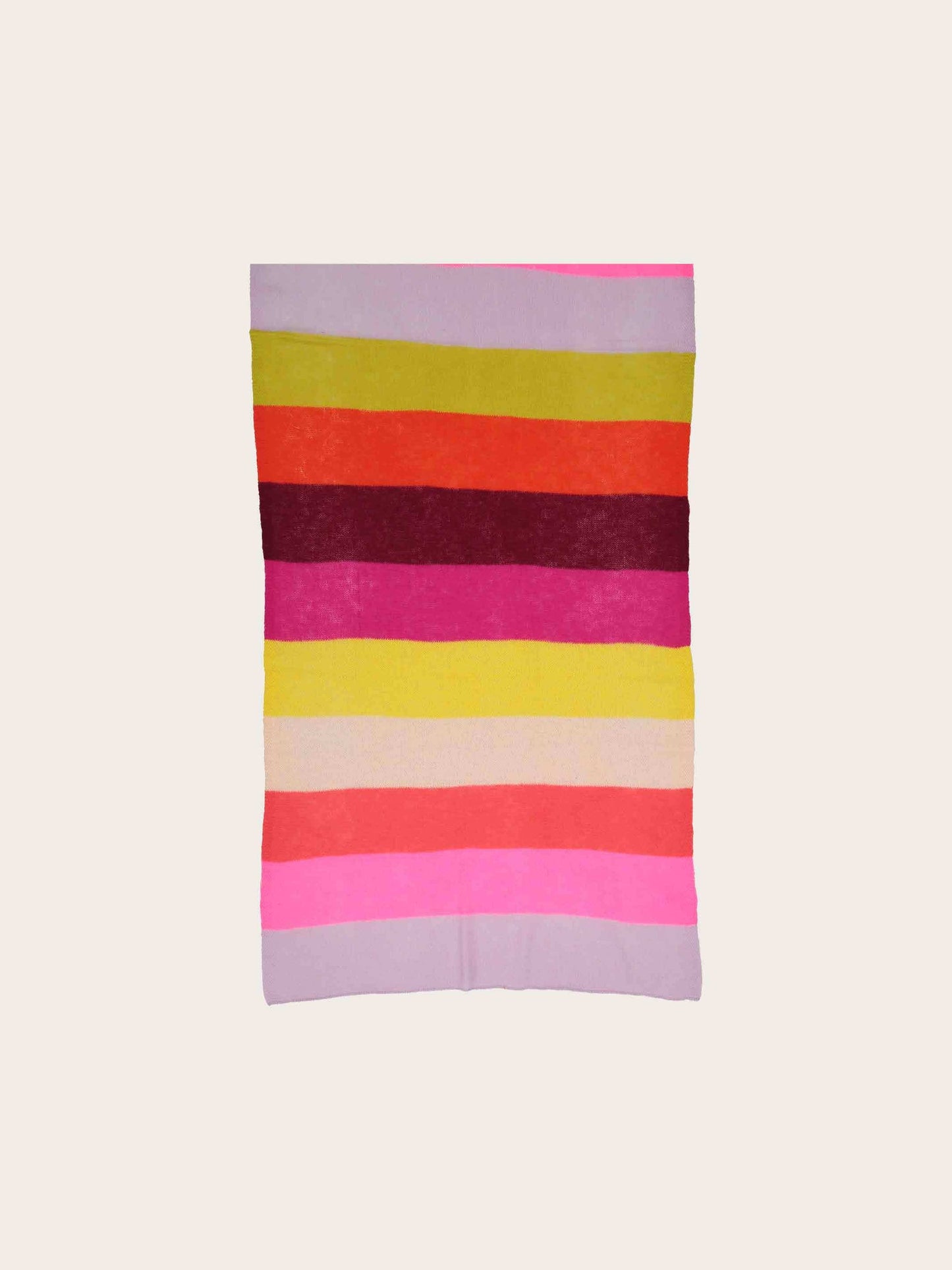 Fraas Wool scarf with block stripes