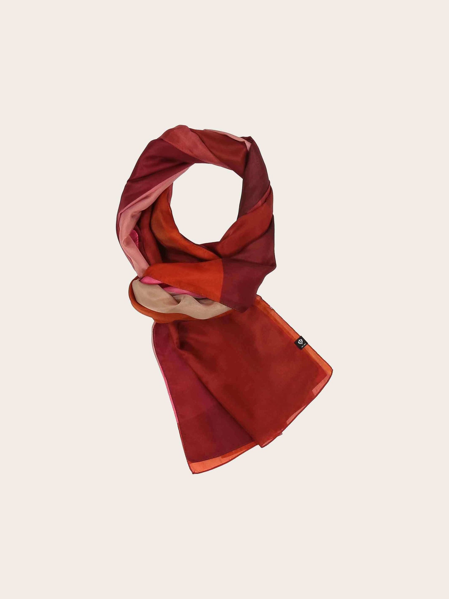 Fraas Silk Scarf/Wrap in Exotic Orange