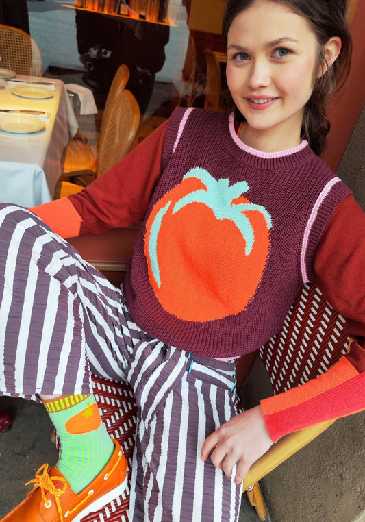Dr Bloom Eggplant Lazo Pants