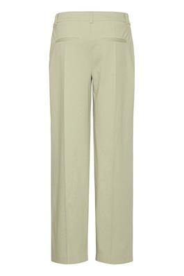 ICHI Kate Office Long Wide Pants in Tea