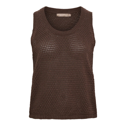 Marta Cotton Nayla Knit in Chocolate brown