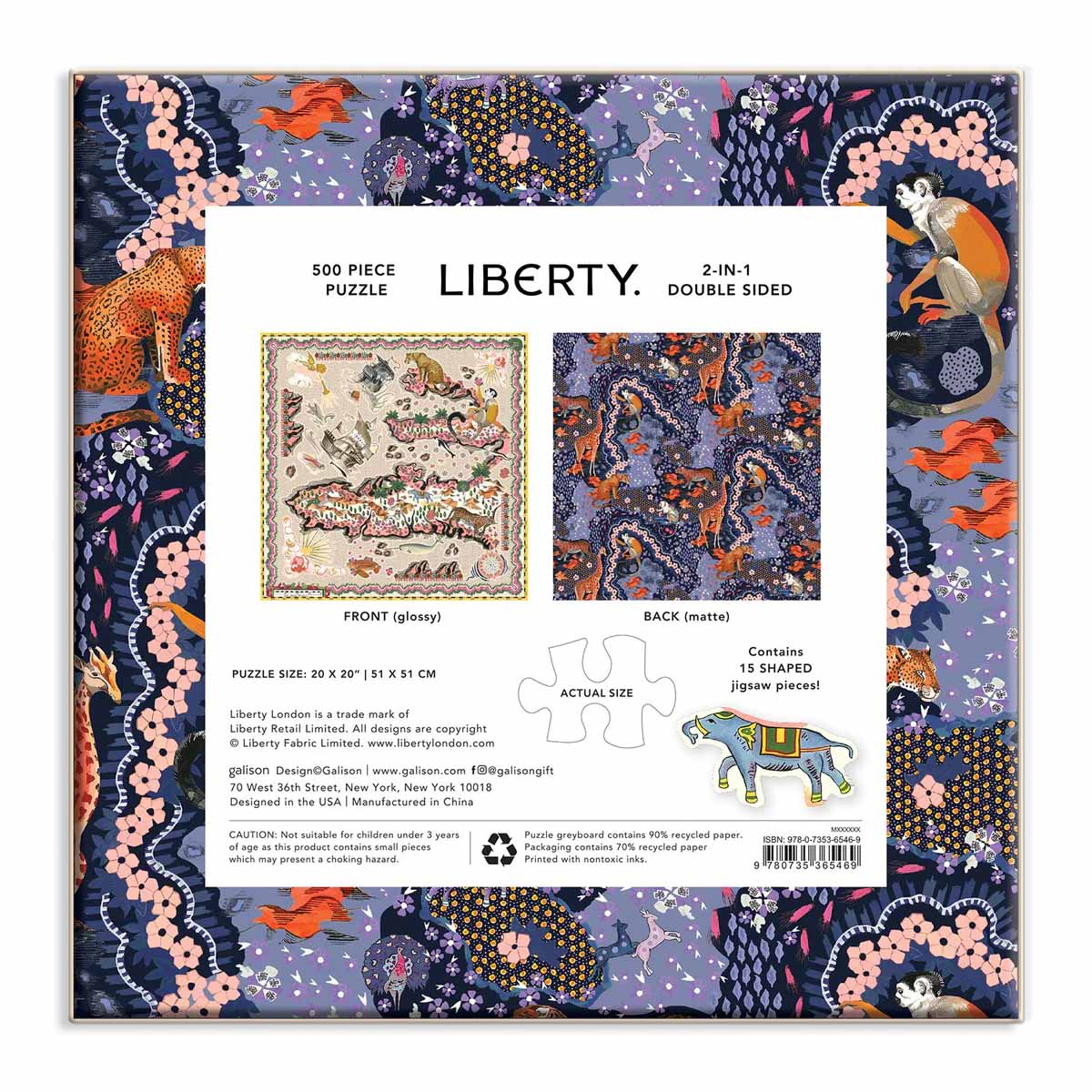 Liberty Maxine 500 Piece Double Sided Puzzle