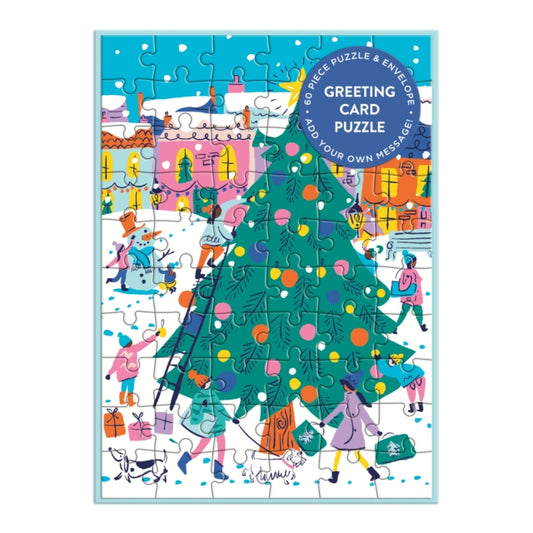 Merry & Bright Greeting Card Puzzle