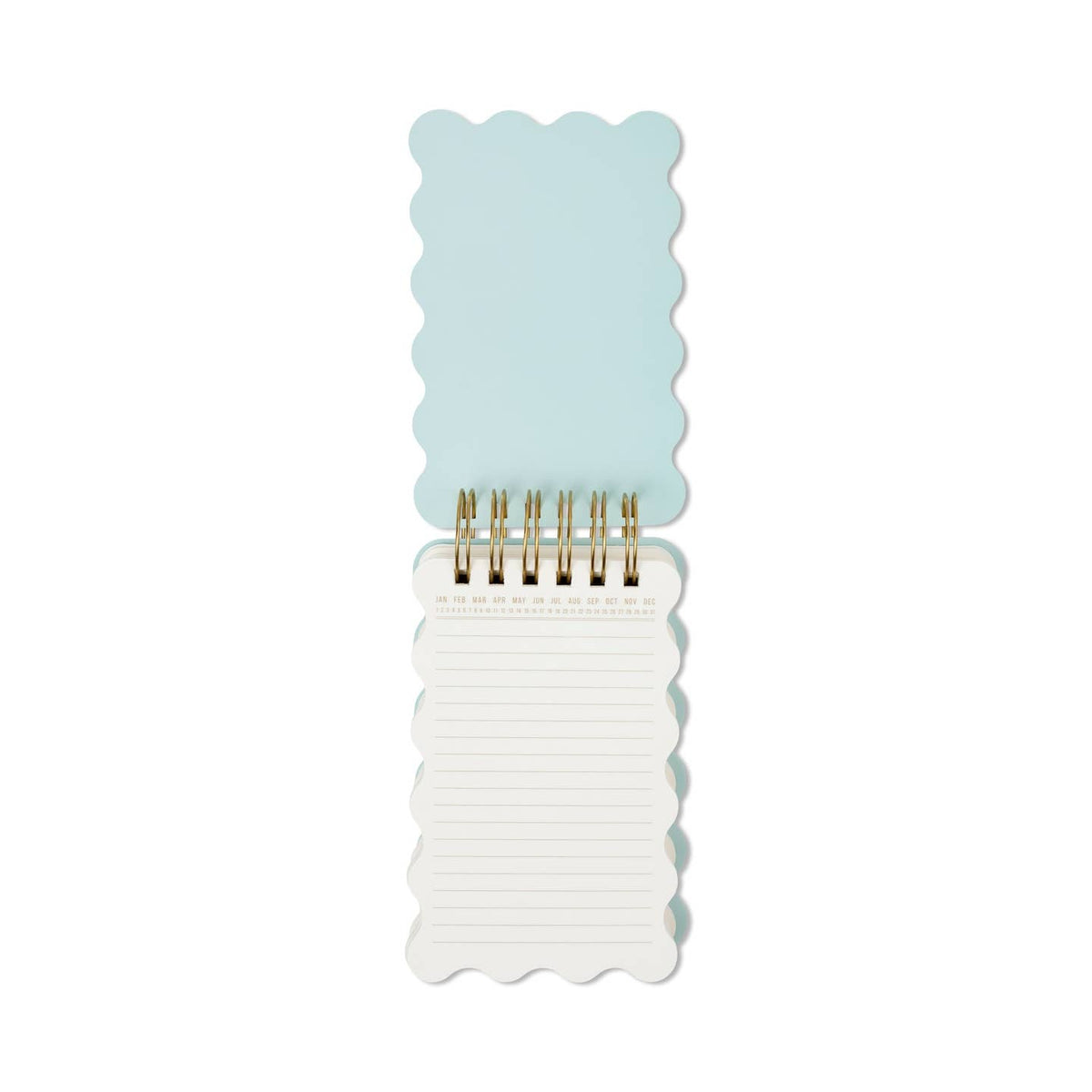 Marble Wavy Notepad in Teal