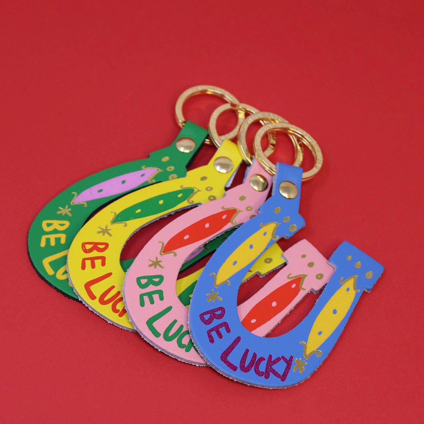 Be Lucky Key Fob: Green