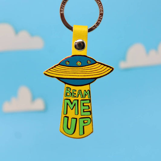 UFO Key Fob: Yellow