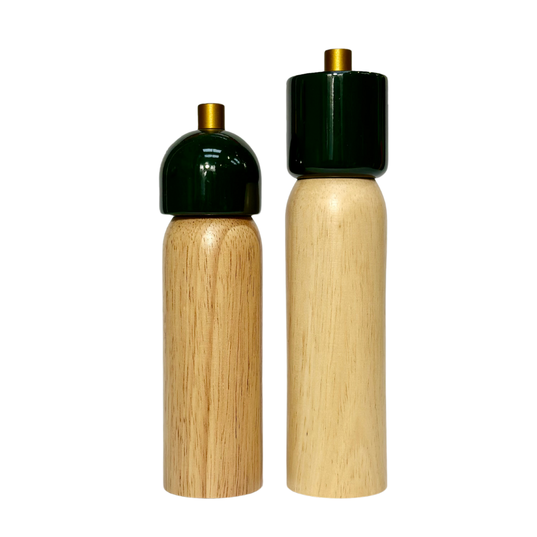 MÆGEN - Salt & Pepper Grinder - Green & Gold: Medium