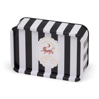 Adopo 6oz Printed Tin - Tiger - Black Cedar & Fig