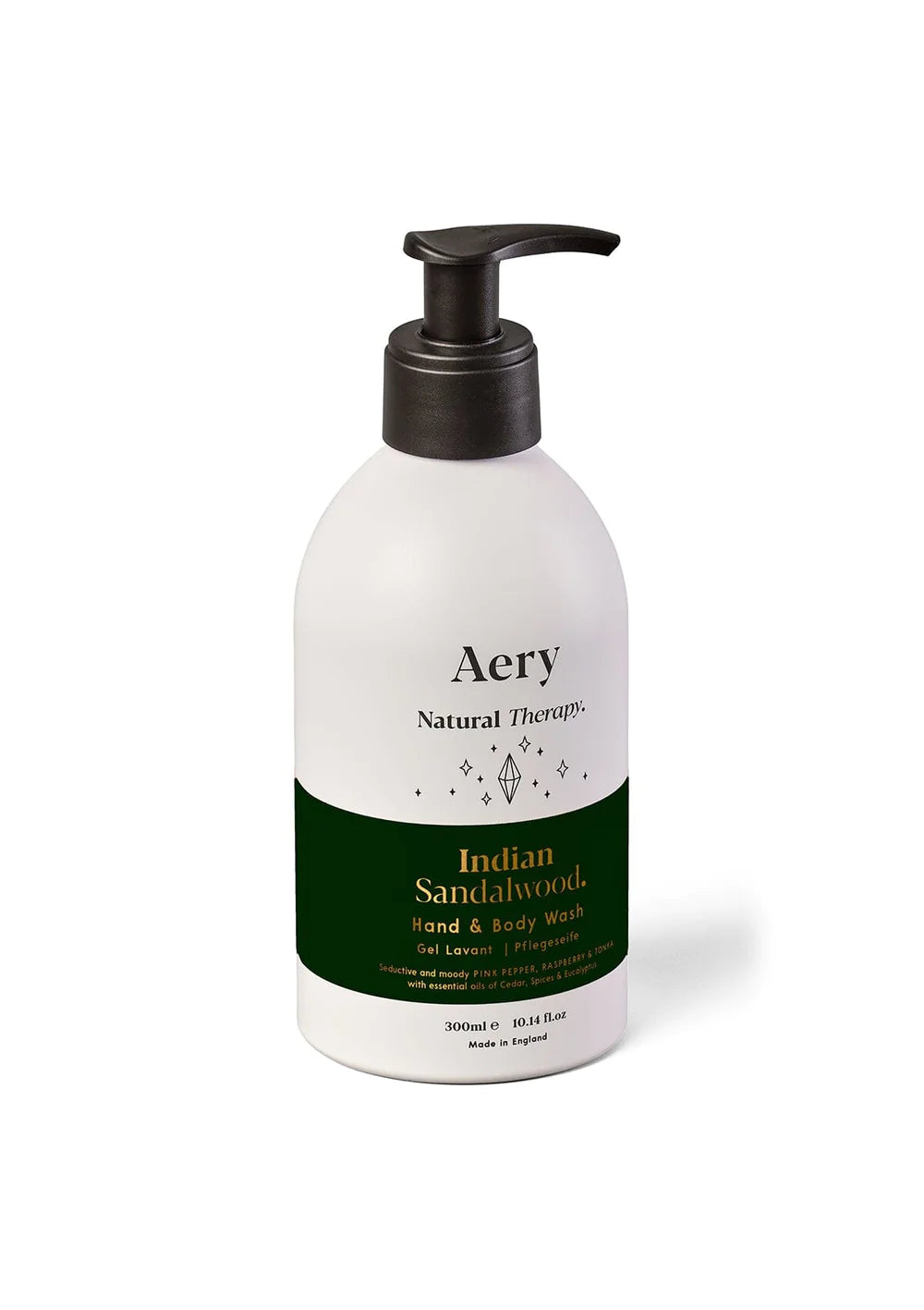 Aery Indian Sandalwood Hand Wash 300ml - Pepper Raspberry and Tonka