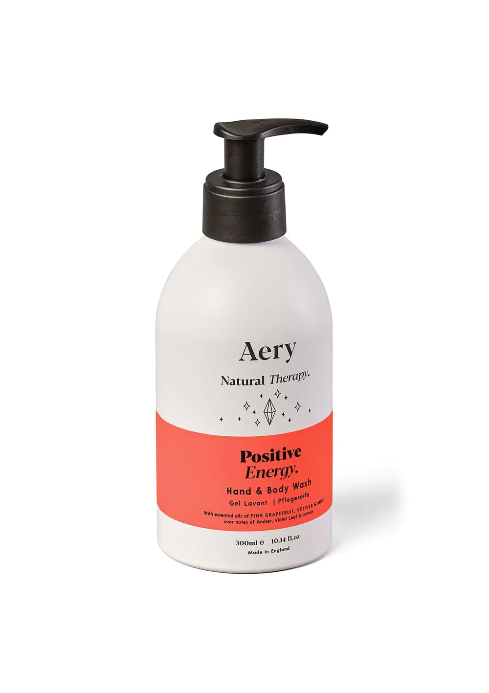 Aery Positive Energy Hand & Body Wash 300ml - Pink Grapefruit Mint and Vetiver