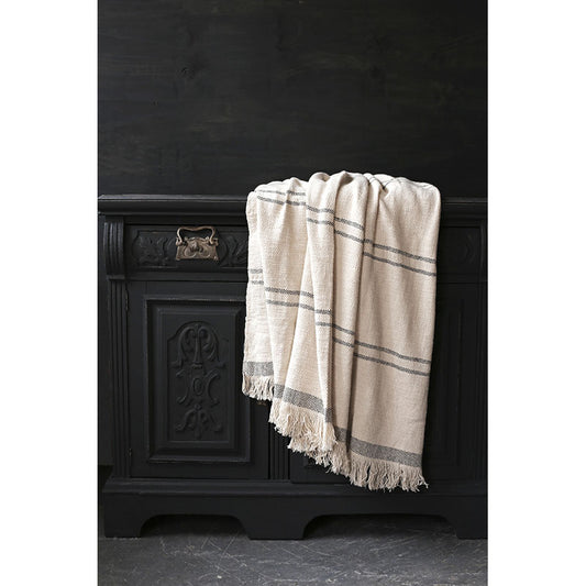 Andas Black Stripe Throw