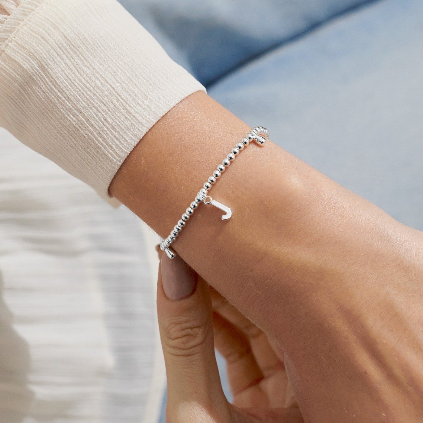 Joma Jewellery A Little Alphabet Bracelet in Silver Plating