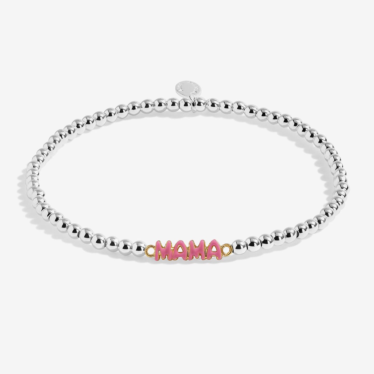 Joma Jewellery A Little Vibes 'Hey Mama' Bracelet In Silver And Gold Plating