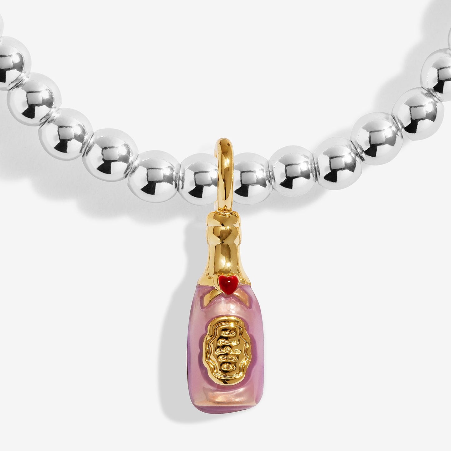 Joma Jewellery A Little Vibes 'Prosec Ho Ho Ho' Bracelet In Silver And Gold Plating