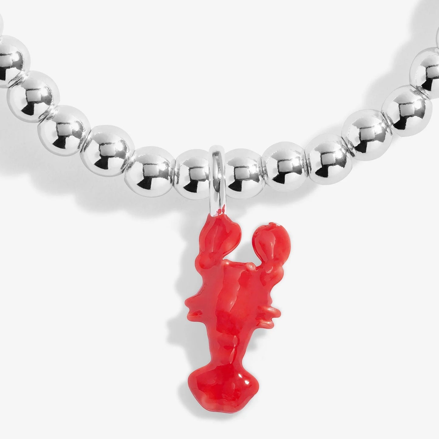 Joma Jewellery A Little Vibes 'You're My Lobster' Bracelet In Silver Plating