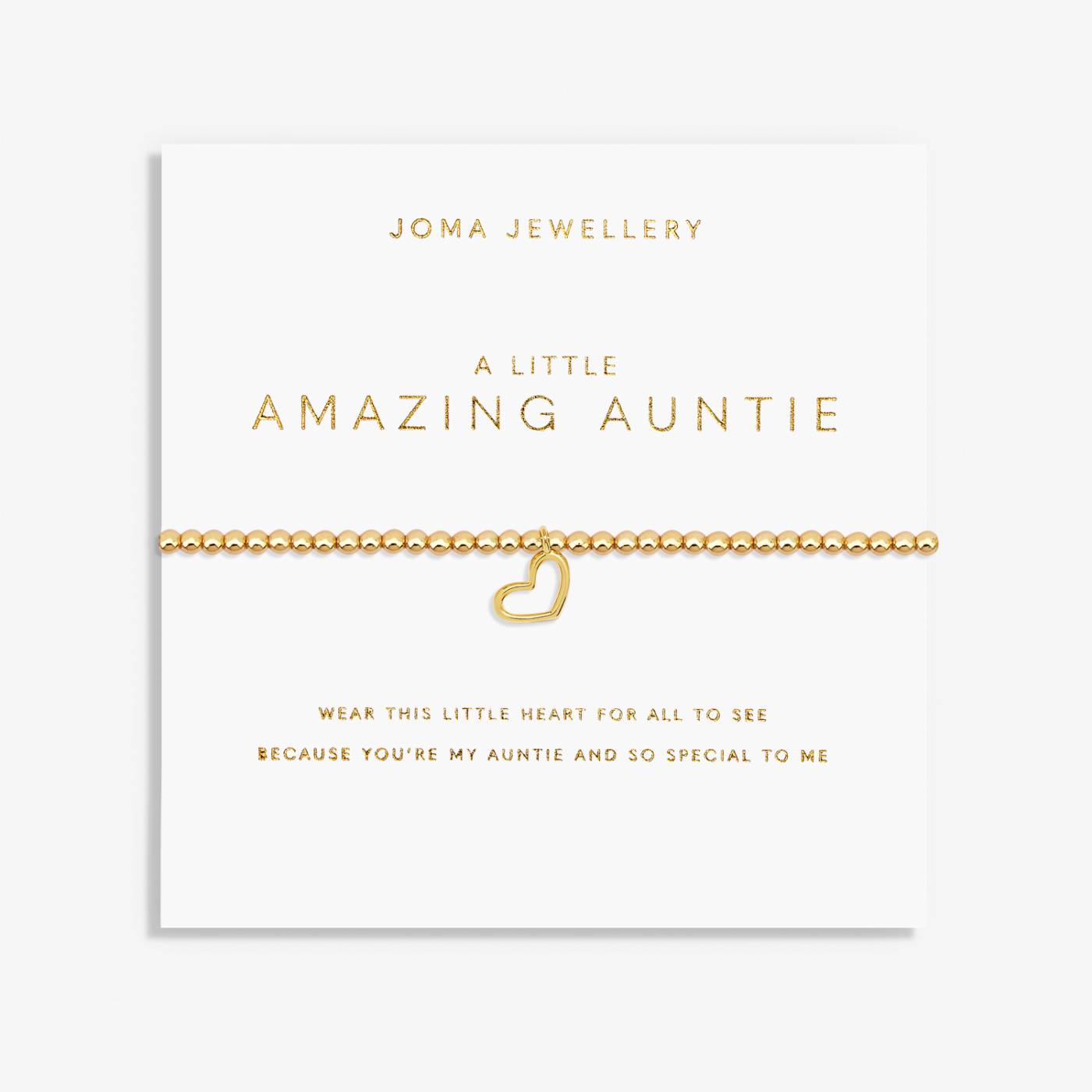 Joma Jewellery A Little 'Amazing Auntie' Bracelet