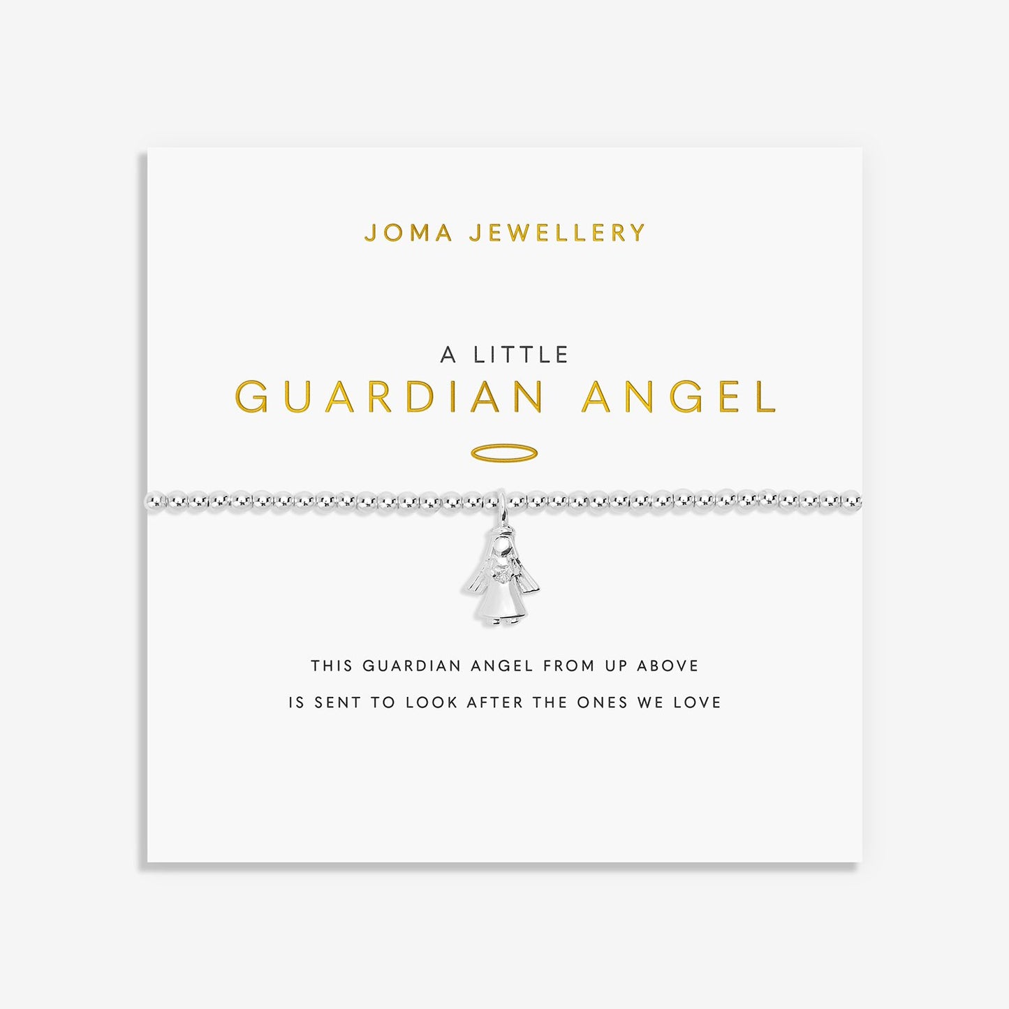 Joma Jewellery A Little 'Guardian Angel 'Silver Bracelet