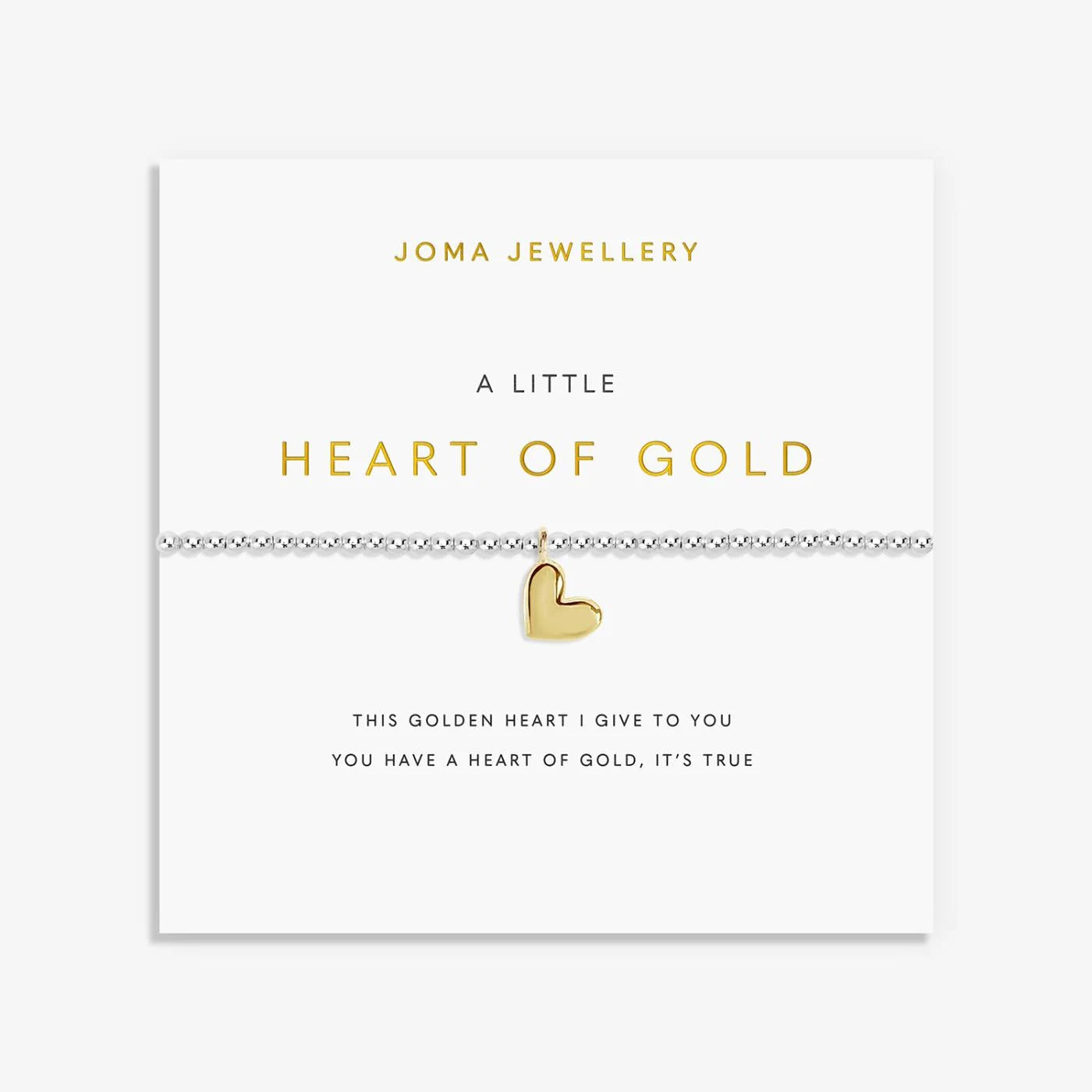 Joma Jewellery A Little 'Heart Of Gold' Bracelet