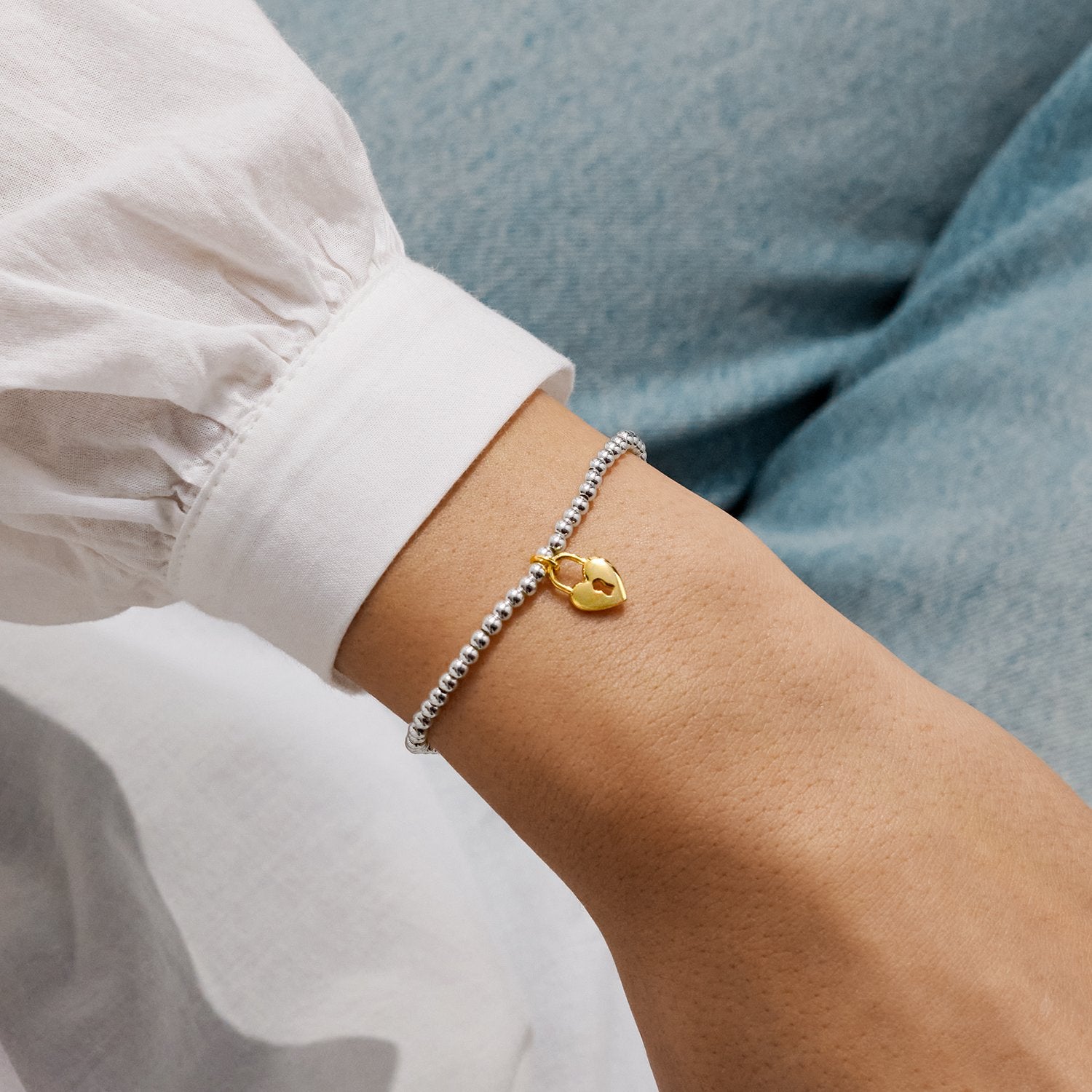 Joma Jewellery A Little 'Life Is Tough But So Are You' Bracelet In Silver and Gold Plating