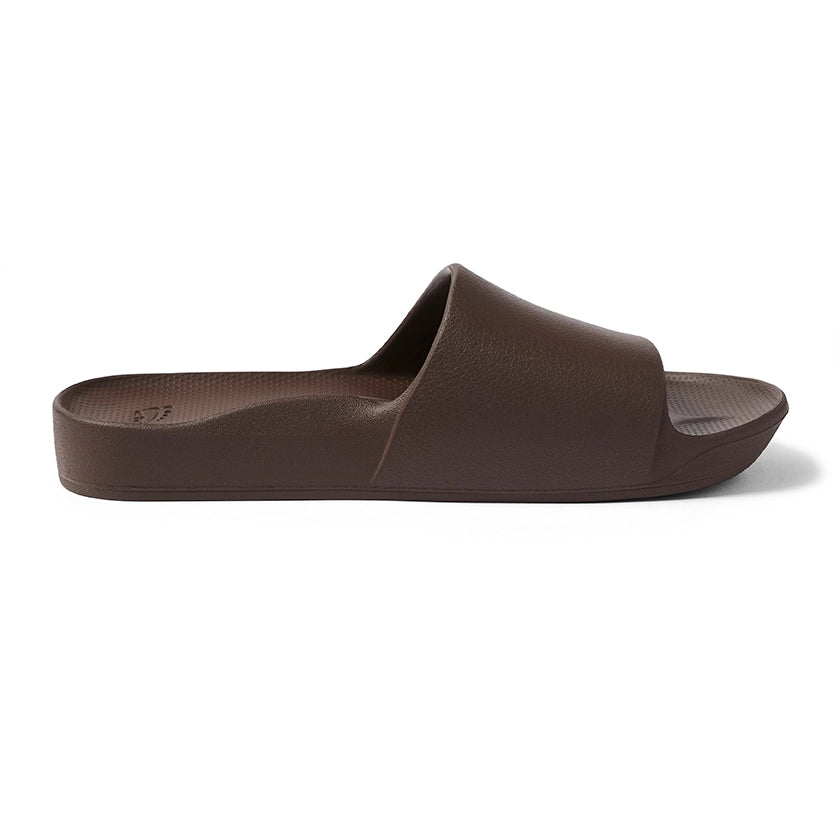 Archies Brown Arch Support Slides - Classic