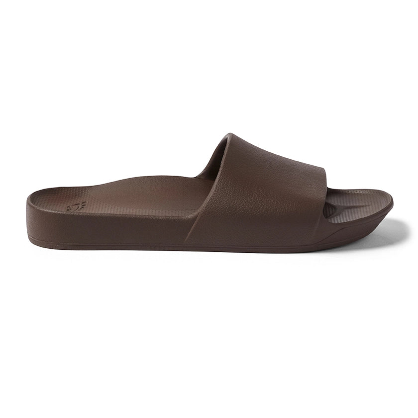 Archies Brown Arch Support Slides - Classic